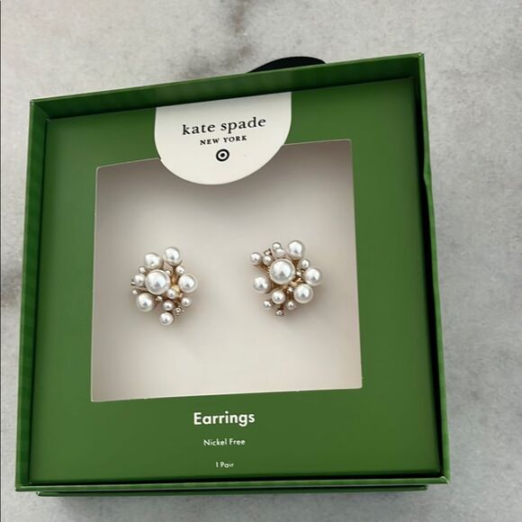Kate Spade xTarget Pearl Cluster Earrings NIB - Picture 1 of 1